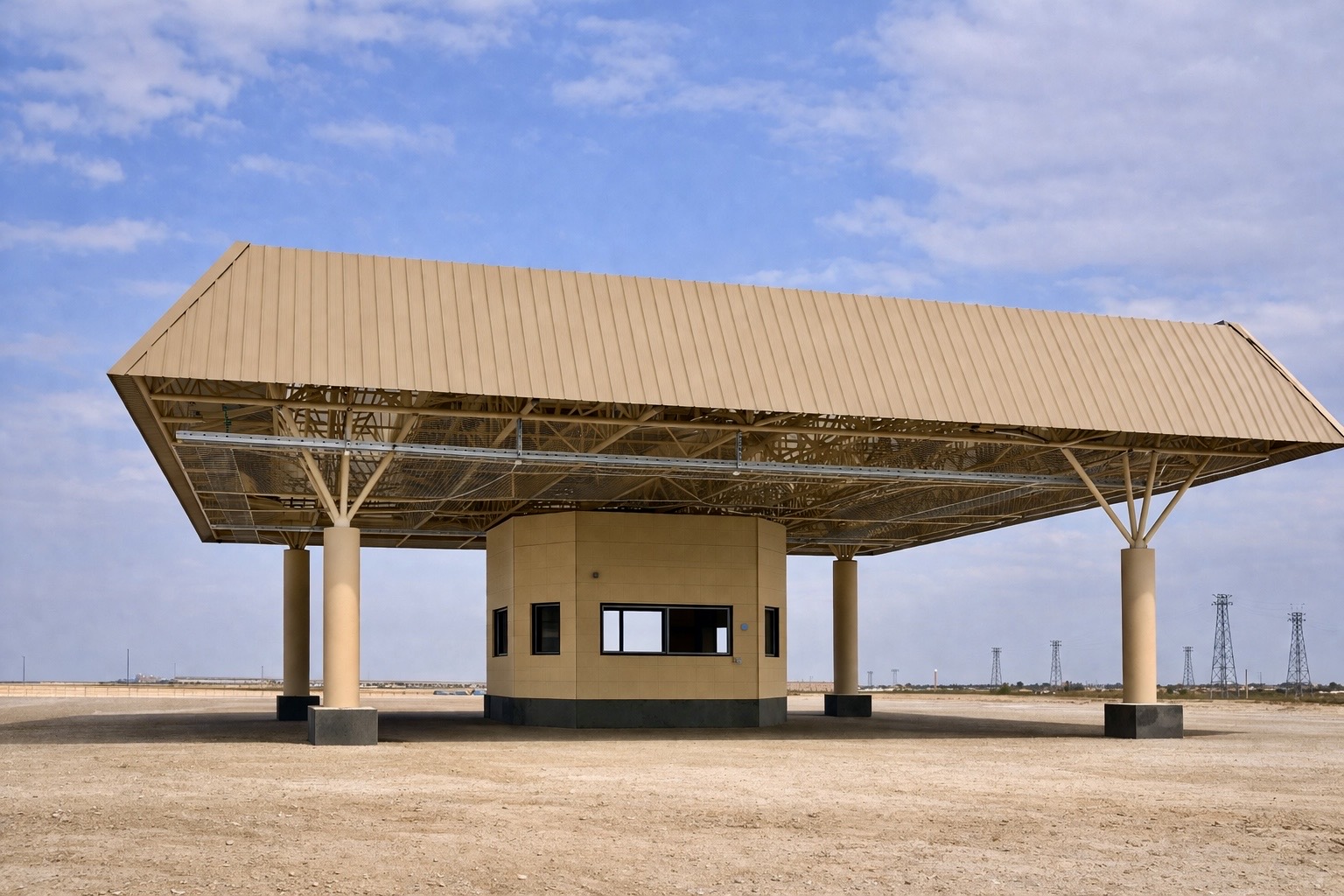 Saudi Aramco Jafurah Gas Compression Plant Sunshade