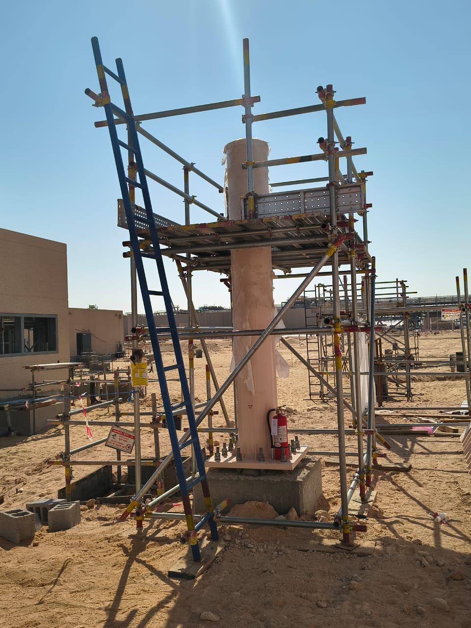 Triocon space frame sunshade for Saudi Aramco Jafurah Gas Compression Plant, Saudi Arabia