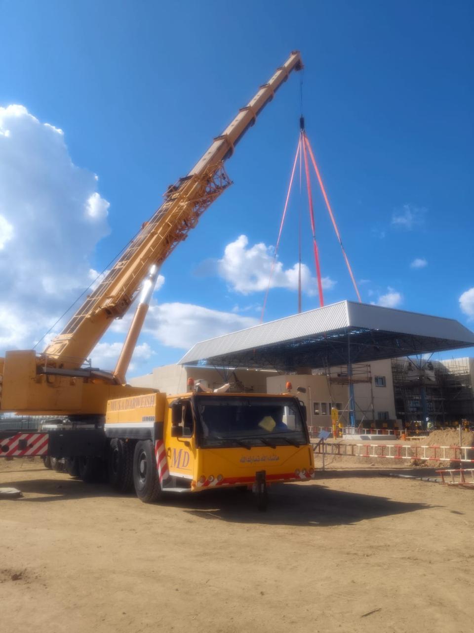 Triocon space frame sunshade for Rabigh IWP desalination plant, Saudi Arabia