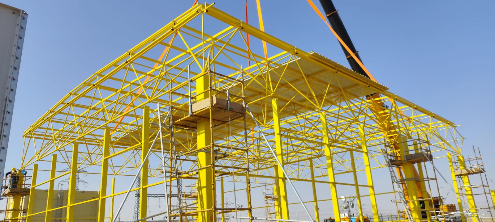 Long-span bolted ball-joint warehouse frame, Tabarjal